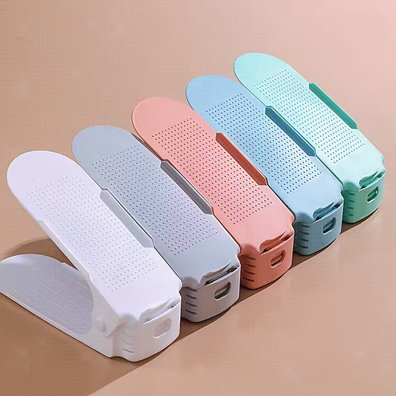Shoe Organizer - The Adjustable Shoe Rack Space Saver