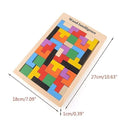 Wooden Intelligence Tetris Jigsaw Puzzle Set