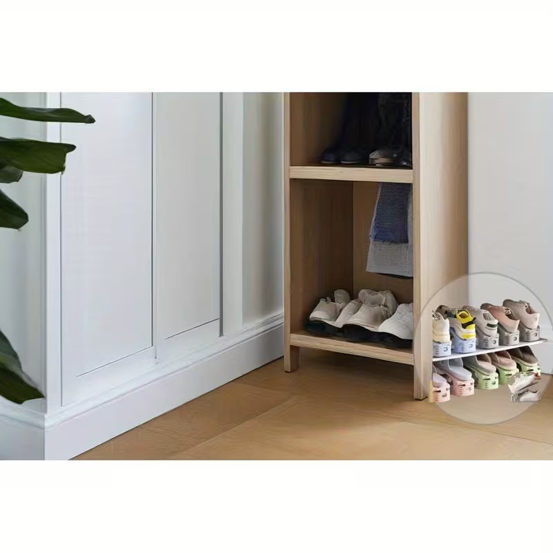 Shoe Organizer - The Adjustable Shoe Rack Space Saver