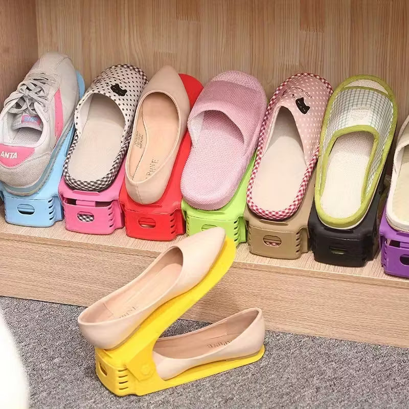 Shoe Organizer - The Adjustable Shoe Rack Space Saver